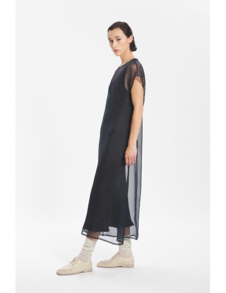 ROBE KELLY VELATO NAVY