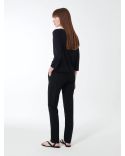 MAXELL ROUND WOMAN KNIT BLUE BLACK
