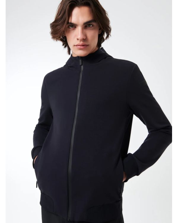 SWEAT À CAPUCHE SUMMER HARRD HOOD ZIP FLEECE BLUE BLACK