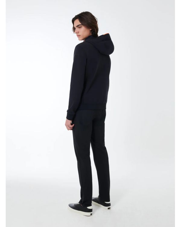 SWEAT À CAPUCHE SUMMER HARRD HOOD ZIP FLEECE BLUE BLACK