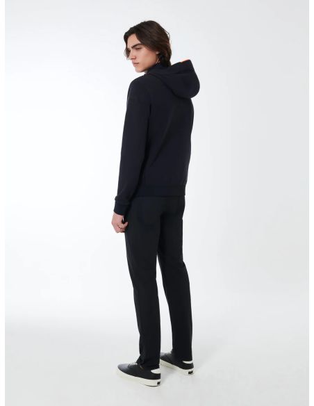 SWEAT À CAPUCHE SUMMER HARRD HOOD ZIP FLEECE BLUE BLACK