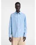 LA CHEMISE SIMON LOGO BUSINESS JACQUARD BLUE