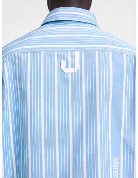 LA CHEMISE SIMON LOGO BUSINESS JACQUARD BLUE