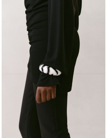 LE BRACELET ZEBRA BLACK AND WHITE ZEBRA