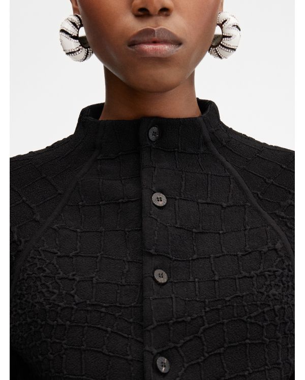 LE CARDIGAN SCALA BLACK