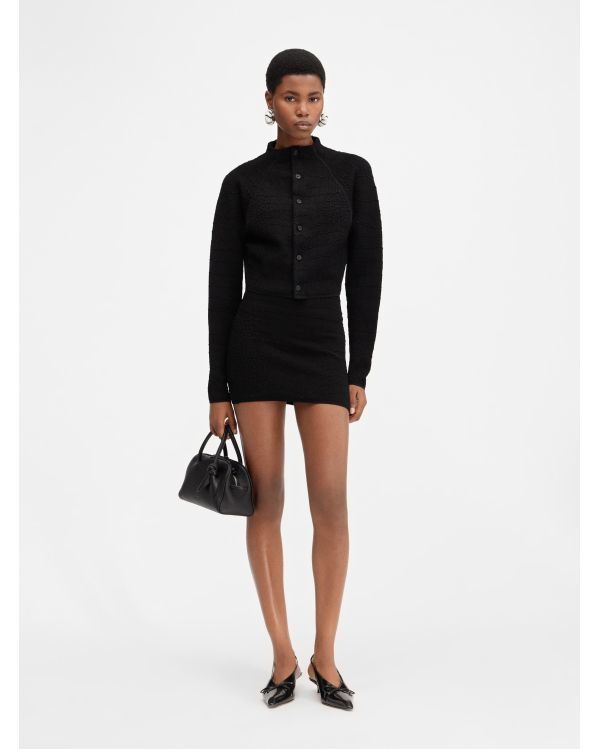 LE CARDIGAN SCALA BLACK 2