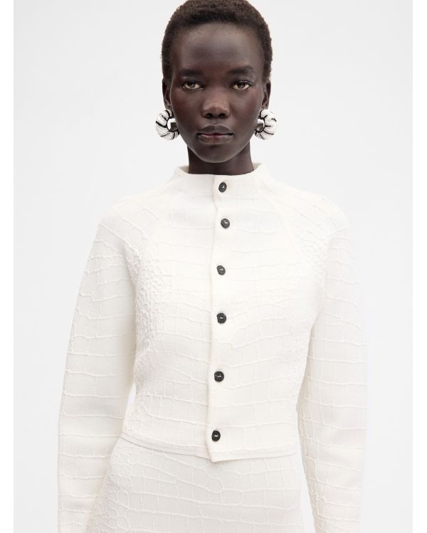 THE SCALA CARDIGAN OFF-WHITE