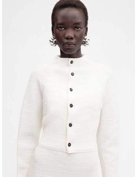 LE CARDIGAN SCALA OFF-WHITE