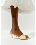 LES MULES CUBISTO LIGHT YELLOW