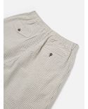 PLEATED TRACK SHORT GREY DERBY STRIPE