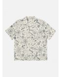 CHEMISE DE CAMP ECRU CHARCOAL KANTHA