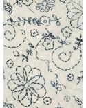 CAMP SHIRT ECRU CHARCOAL KANTHA
