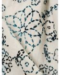CHEMISE DE CAMP ECRU CHARCOAL KANTHA