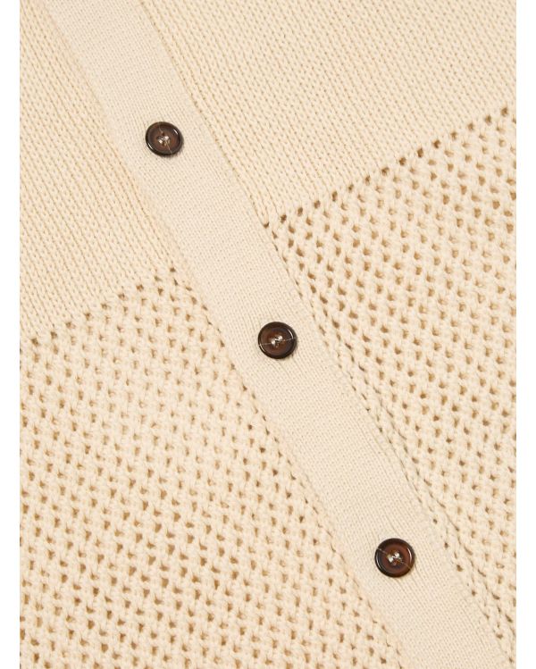 CHEMISE EN TRICOT S/S ECRU