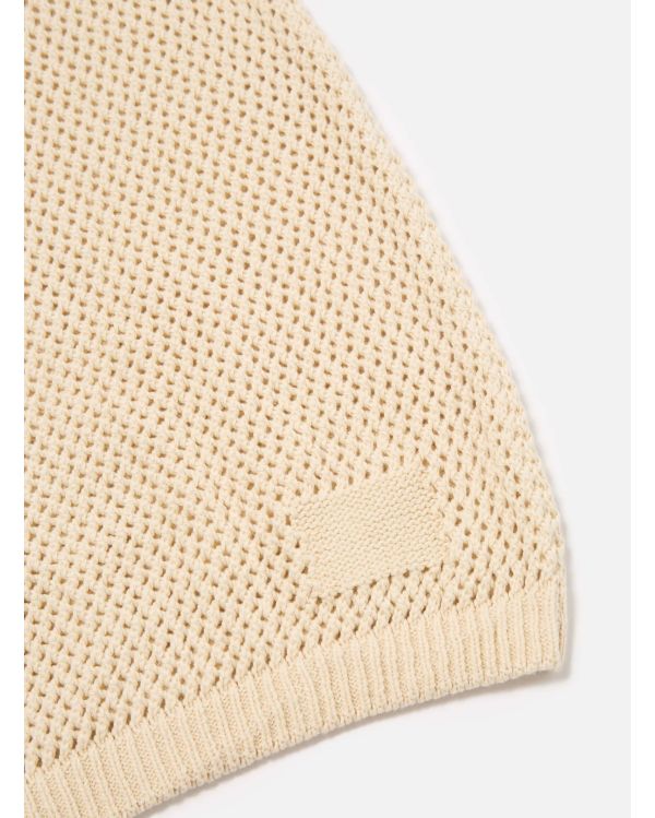 S/S KNIT SHIRT ECRU