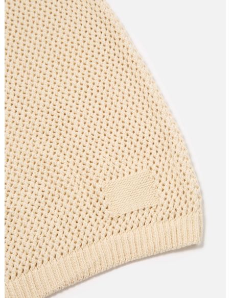 S/S KNIT SHIRT ECRU