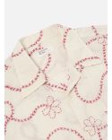 CAMP SHIRT ECRU TERRACOTTA KANTHA
