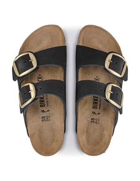 SANDALES ARIZONA BIG BUCKLE LEND NOIR OR