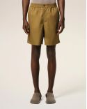 SHORT MOUTARDE EN SERGE HAVANE
