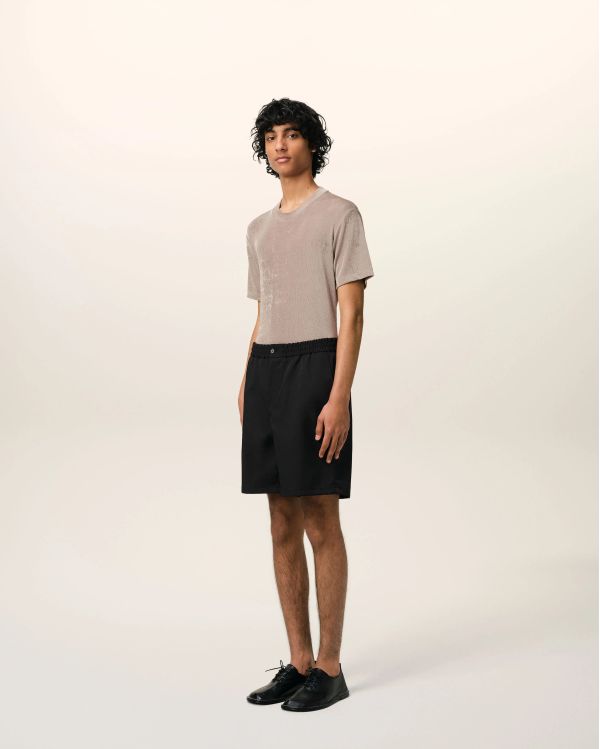BLACK TWILL SHORTS