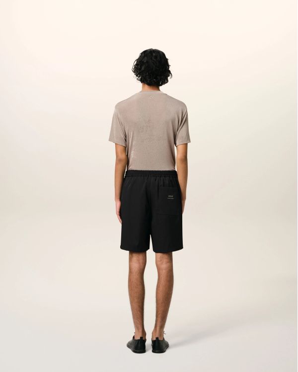 BLACK TWILL SHORTS