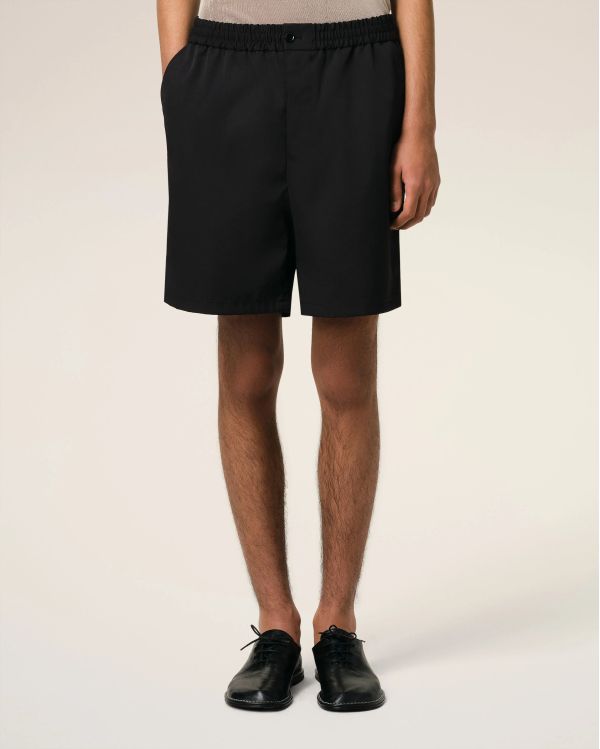 SHORT NOIR EN SERGE 