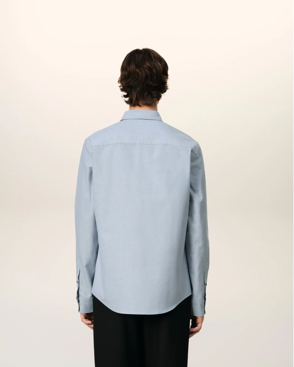 CHEMISE CLASSIQUE AMI DE COEUR TON SUR TON NOTE BLEUE 2
