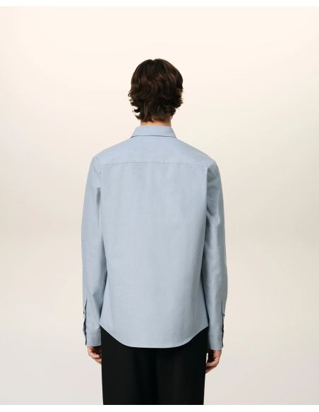 CHEMISE CLASSIQUE AMI DE COEUR TON SUR TON NOTE BLEUE