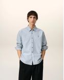 CLASSIC AMI DE COEUR TONE-ON-TONE BLUE NOTE SHIRT