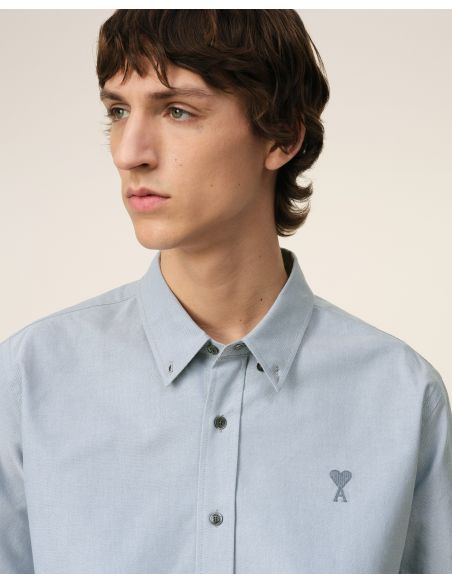 CLASSIC AMI DE COEUR TONE-ON-TONE BLUE NOTE SHIRT