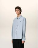 CHEMISE CLASSIQUE AMI DE COEUR TON SUR TON NOTE BLEUE