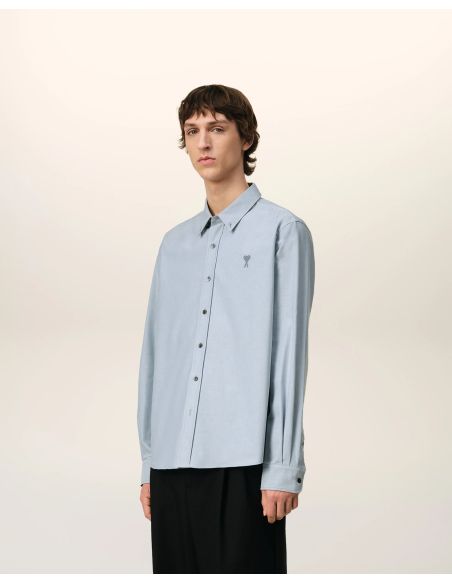 CLASSIC AMI DE COEUR TONE-ON-TONE BLUE NOTE SHIRT