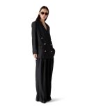 PANTALON TAILLEUR RAYURES NOIR