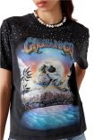 TSHIRT ORNE DE CRISTAUX LA PREMONITION NOIR