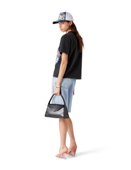 TSHIRT ORNE DE CRISTAUX LA PREMONITION NOIR