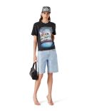 TSHIRT ORNE DE CRISTAUX LA PREMONITION NOIR