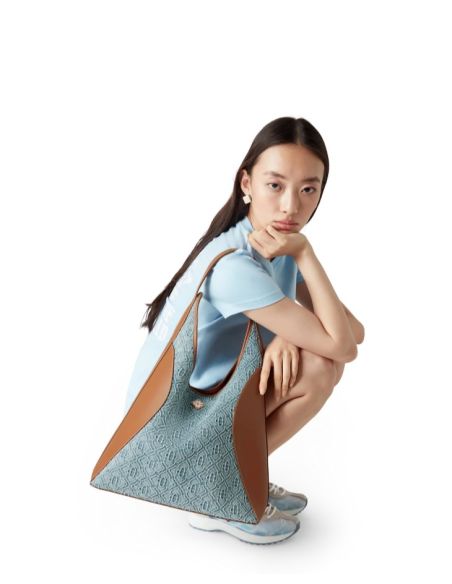 SAC HOBO EN DENIM MONOGRAMME
