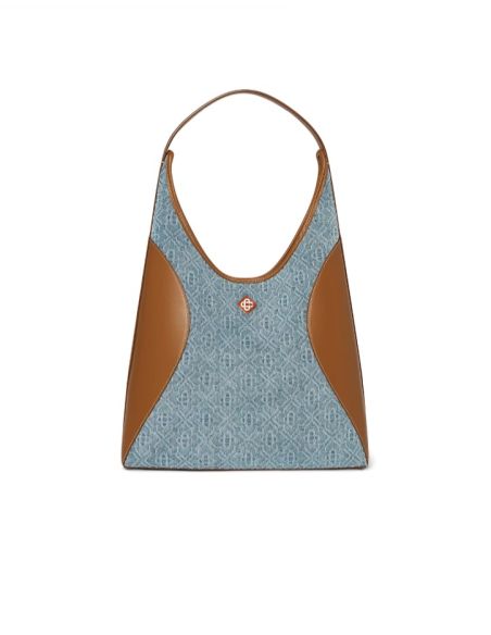 SAC HOBO EN DENIM MONOGRAMME