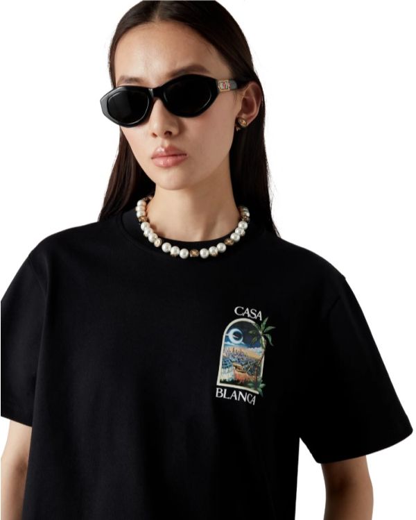 LA NIGHT BLACK T-SHIRT