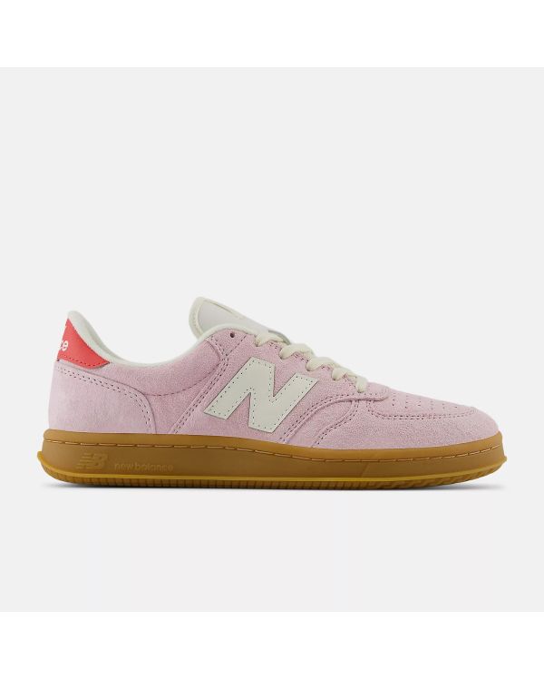 SNEAKERS T500 SUGAR PINK WITH BRIGHT ANGORA RED