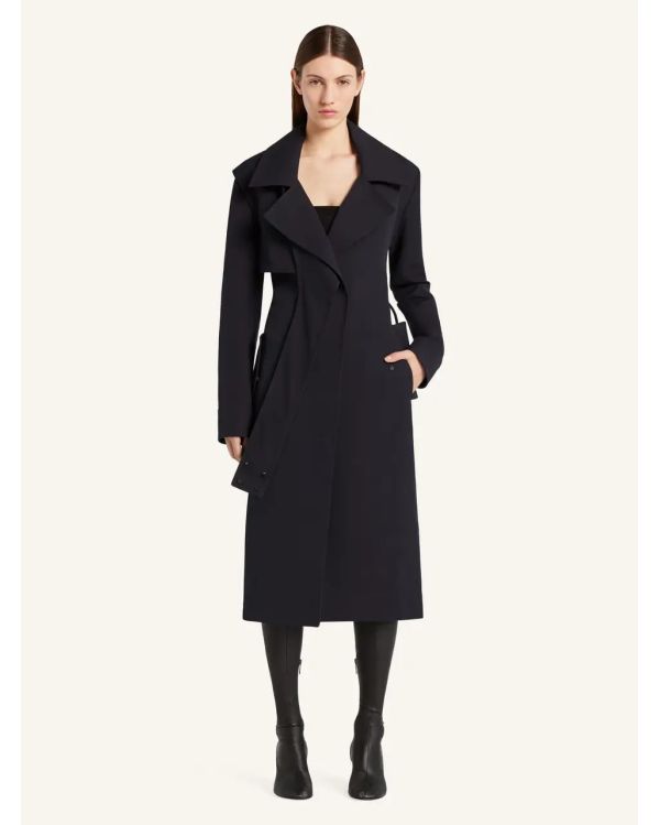 TRENCH COAT TWIST BLEU MARINE
