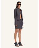 CITY JACKET IN DARK HEATHER GREY DENIM