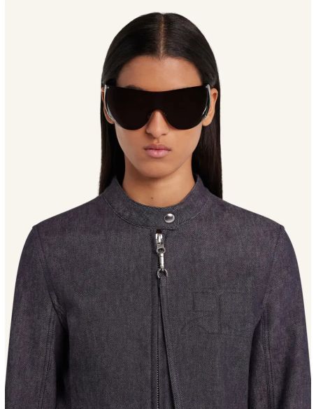 VESTE CITY EN DENIM GRIS CHINE FONCE