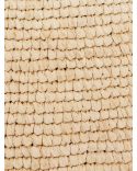 SAC CABAS EN RAPHIA BEIGE AVEC LOGO 