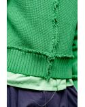 TRICOT ZIPPE VERT