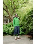 GREEN ZIPPED KNIT