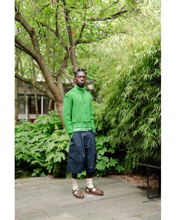 TRICOT ZIPPE VERT