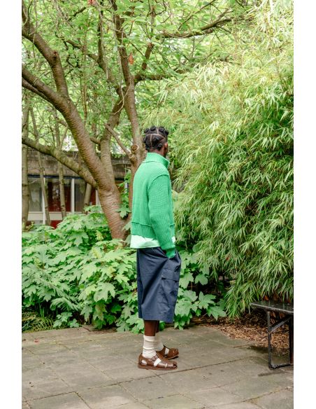 TRICOT ZIPPE VERT