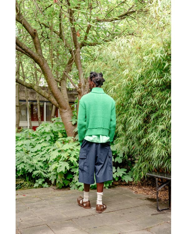 TRICOT ZIPPE VERT