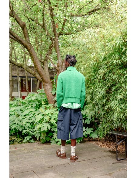 TRICOT ZIPPE VERT